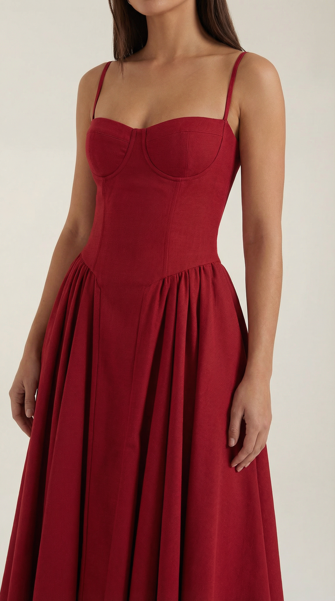 Odette | Women Corset Midi Dress