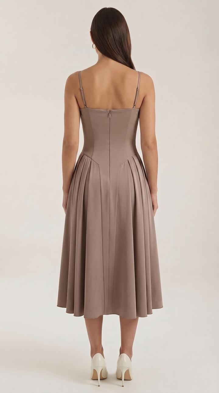 Odette | Women Corset Midi Dress