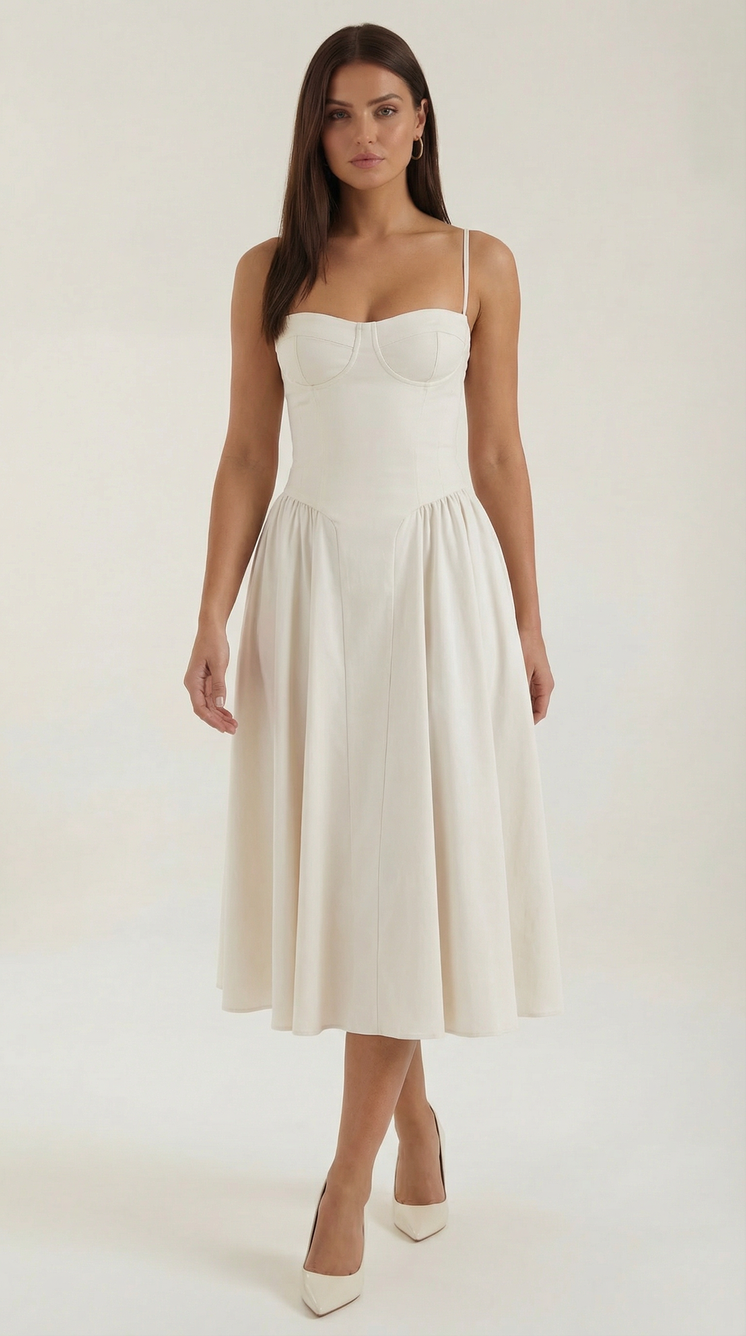 Odette | Women Corset Midi Dress
