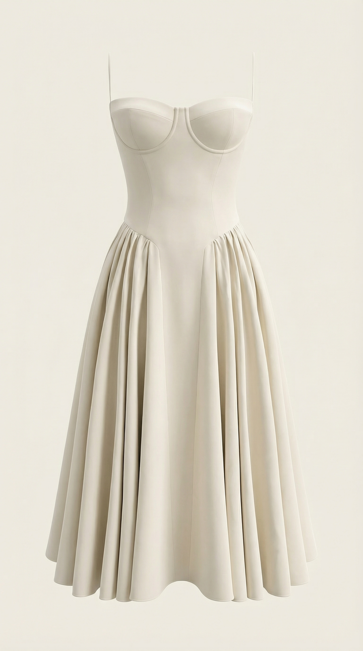 Odette | Women Corset Midi Dress