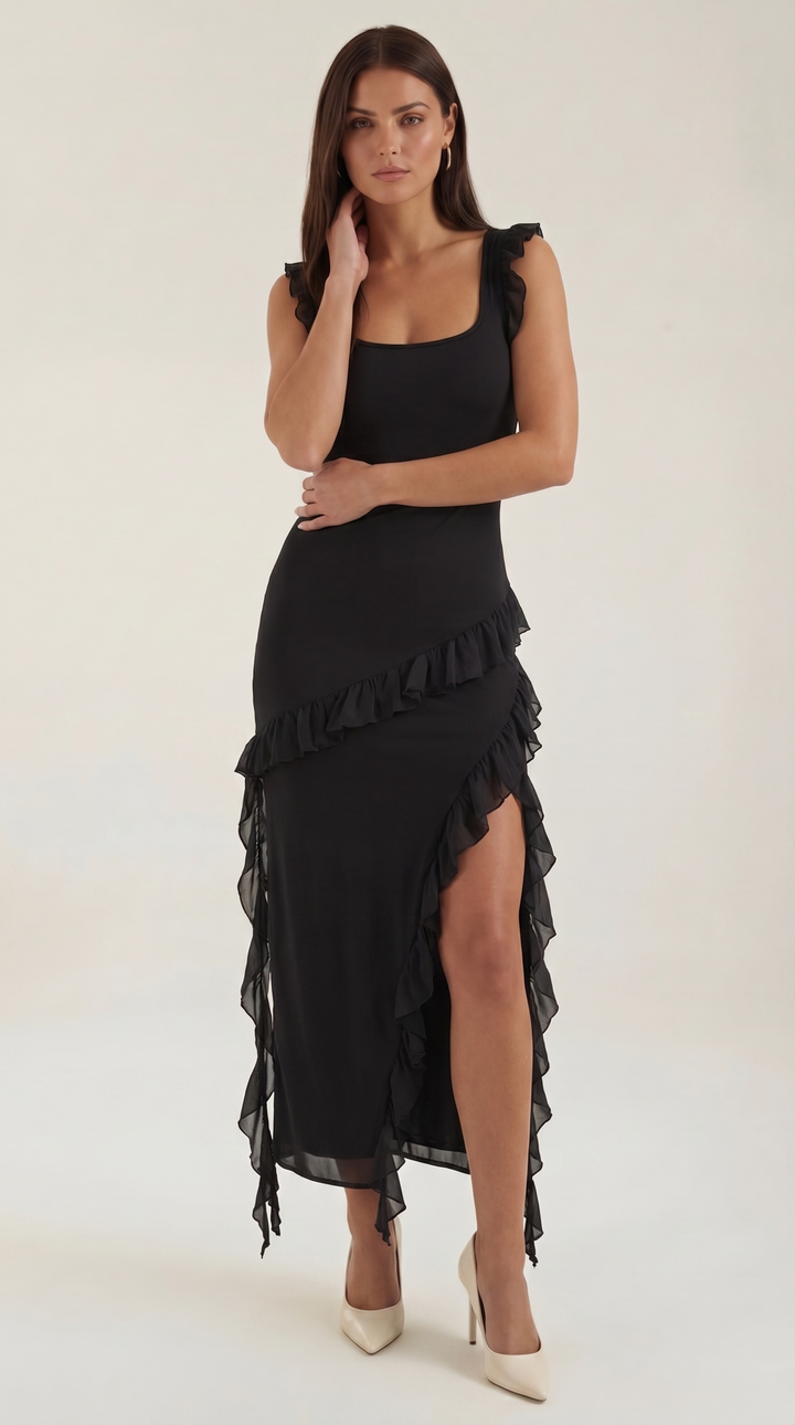 Susan | Women Ruffled Maxi Dress