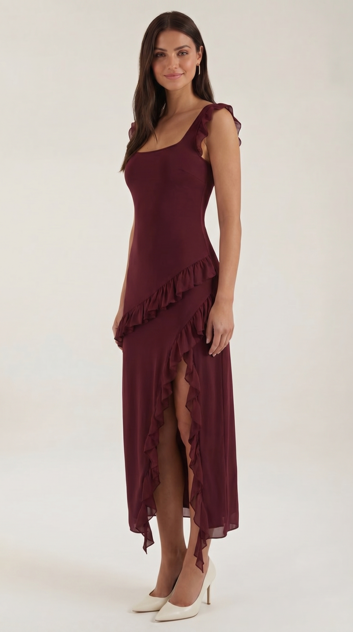 Susan | Women Ruffled Maxi Dress
