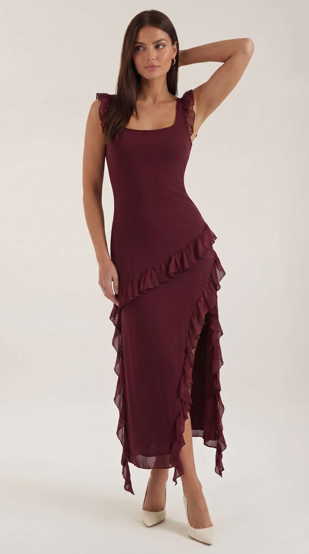 Susan | Women Ruffled Maxi Dress